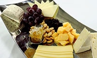 Fruit and Cheese Platter
- Choose from a selection of superb cheeses, crackers and an artful arrangement of fresh fruit.
Fruit and Cheese Platter
- Choose from a selection of superb cheeses, crackers and an artful arrangement of fresh fruit.