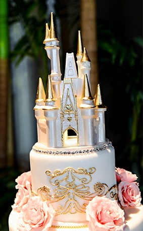 Wedding Cake Wednesday Pink Gold Soiree Disney Weddings