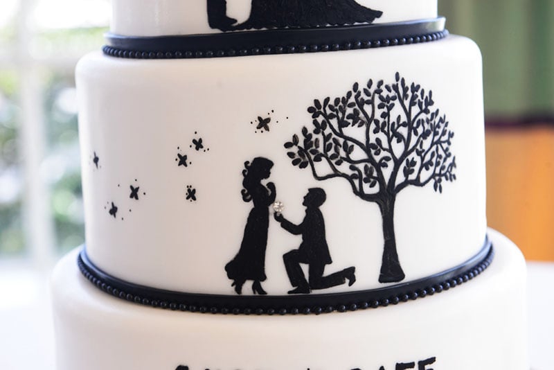  Wedding Cake Wednesday A Love Story Disney Weddings