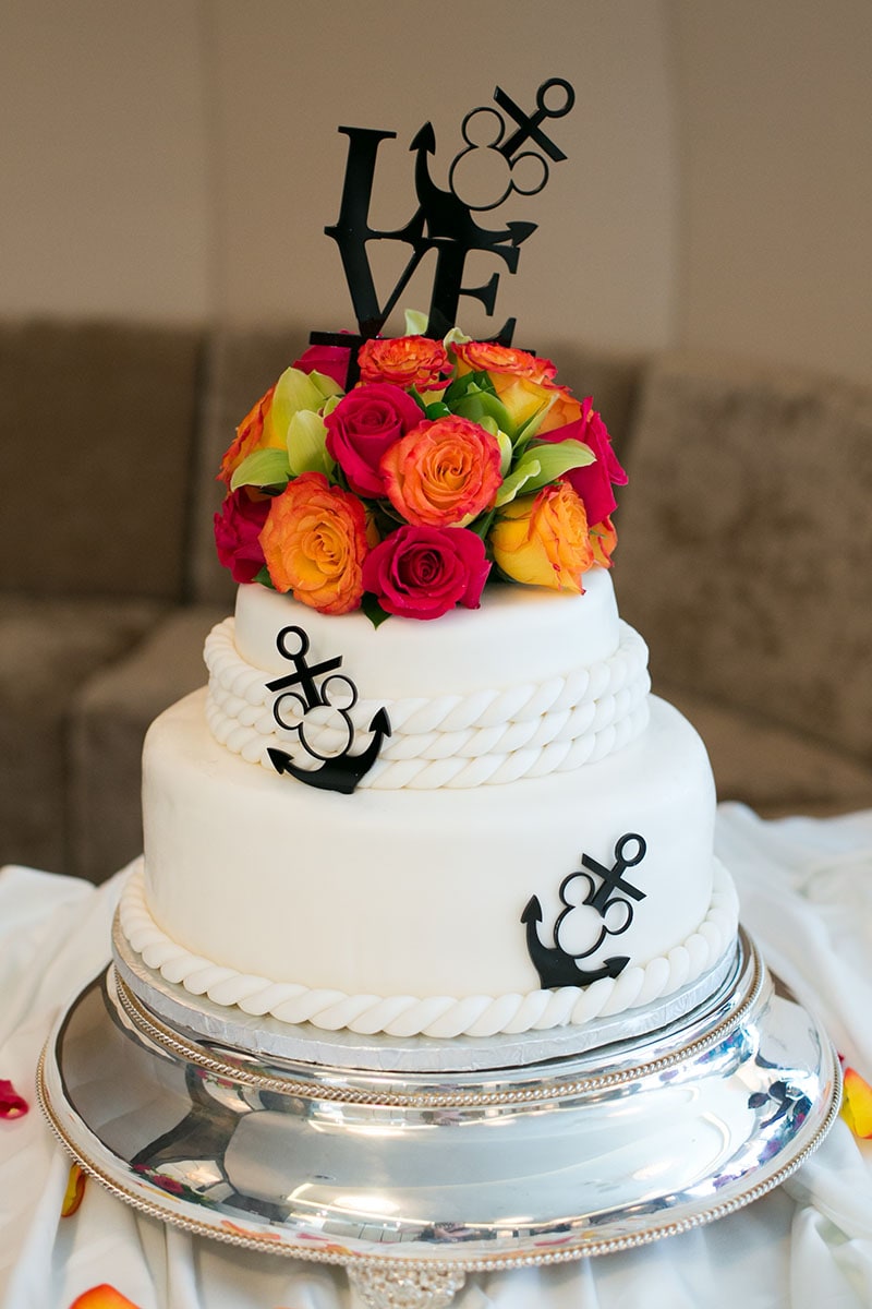 Wedding Cake Wednesday Disney Cruise Line Nautical Disney Weddings