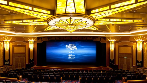A theater aboard the Disney Dream