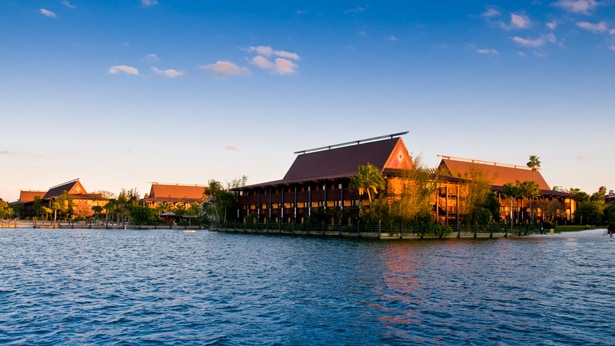Disney's Polynesian Village Resort across Seven Seas Lagoon