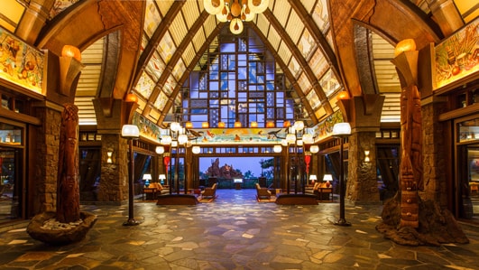 The lobby of Aulani, A Disney Resort & Spa