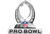 The 2020 Pro Bowl logo featuring a football on a base with the NFL shield and ‘PRO BOWL’ at the bottom